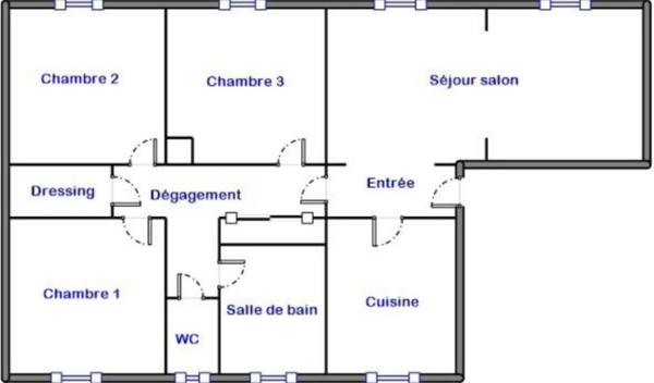 Appartement à vendre 4 pièces PALAISEAU (91)