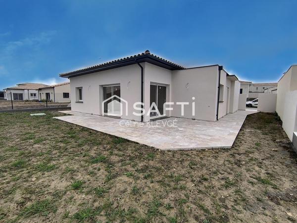 VILLA PLAIN PIED 116M² 3 CHAMBRES GARAGE
