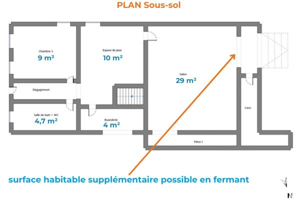 Maison à vendre 3 pièces 118 m² Saint-Ouen-l'Aumône