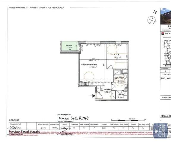 Appartement à louer 2 pièces 54.1m²