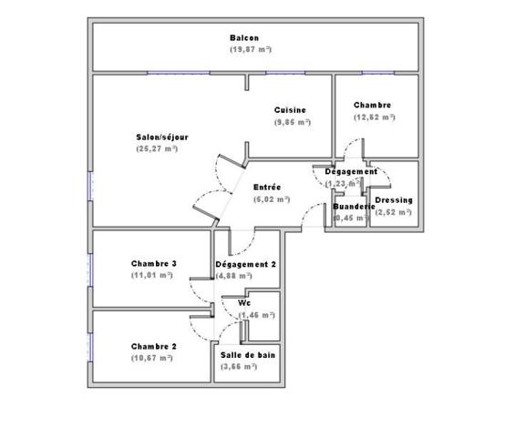 Appartement à vendre 4 pièces 89 m² Sathonay-Camp