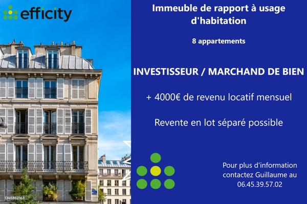 Immeuble 19 pièces - 550 m² Exclusivité efficity