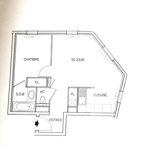 Appartement
                                                                                                                                                                                                                                                                                                                        2 pièce(s)                                                                                                                                                                                                          1 chambre(s)                                                                                                                                                                                                          40.2  m²