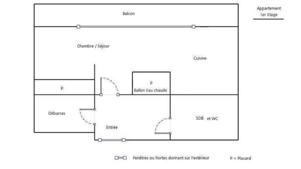 Appartement 2 pièces - 44470 Thouaré-sur-Loire