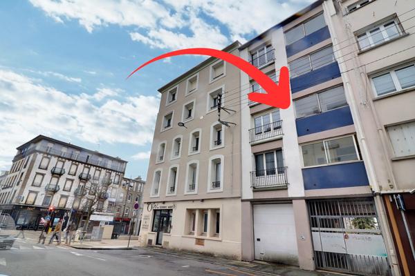 Brest (29200) T3 rénové – 61 m² – Secteur Octroi – Lumineux & au calme