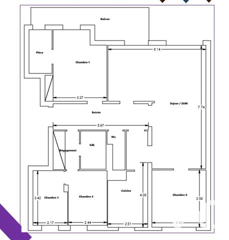 Appartement à vendre 6 pièces 114 m² Chatou
