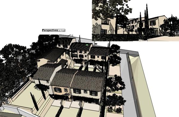 Cucuron : Terrain constructible avec PC purgé 12 appartements.
