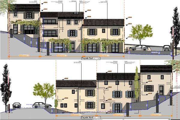 Cucuron : Terrain constructible avec PC purgé 12 appartements.