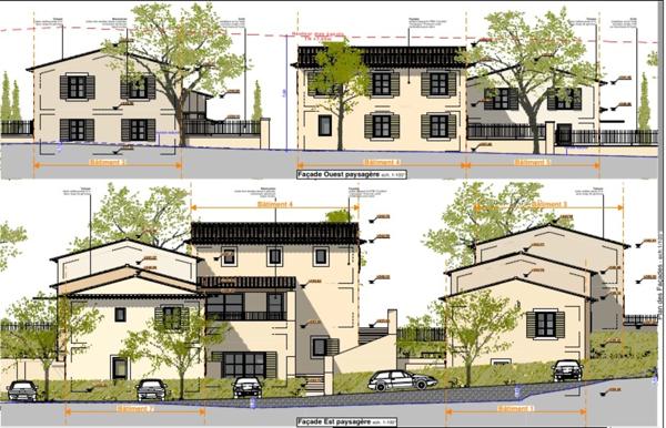 Cucuron : Terrain constructible avec PC purgé 12 appartements.
