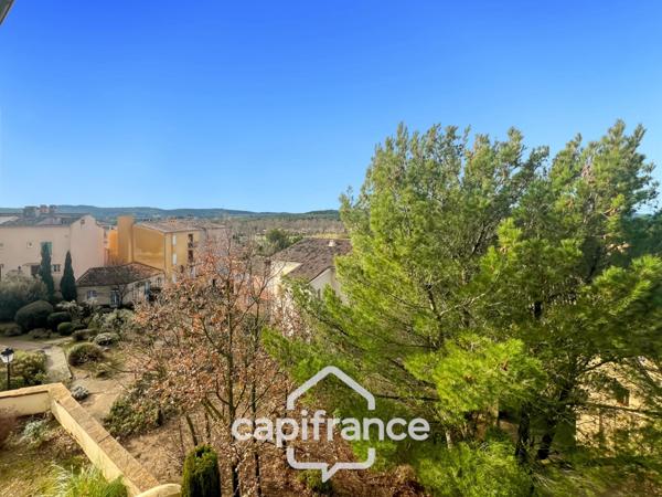 Domaine de Pont royal, spacieux et lumineux appartement de 40 m2,belle vue, localisé en angle, une chambre, grande loggia terrasse, place de parking sous la résidence