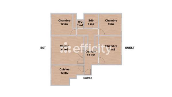 Appartement
         4 pièces
        - 83 m² Exclusivité 99 000 € *