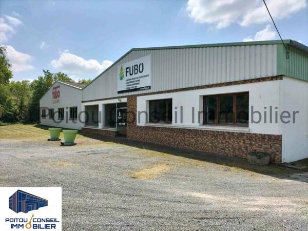 A VENDRE OPPORTUNITE LOCAL D’ACTIVITE ENTRE POITIERS ET NIORT 1500m2