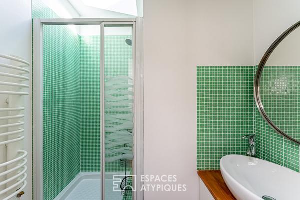 Maison-loft aux volumes exceptionnels, avec verrière et végétation intérieure