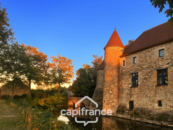 Château à vendre au coeur du bocage bourbonnais sur un parc de 1,5 Ha