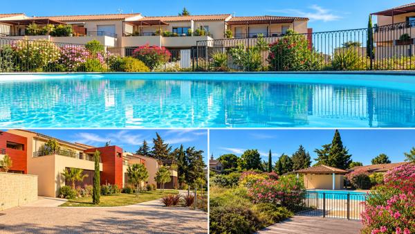 AIGUES-MORTES – RARE REZ-DE-JARDIN AVEC PISCINE, À 2 PAS DES REMPARTS
