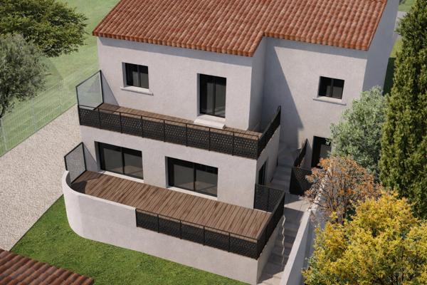 Pennes-Mirabeau (13170) Appartement de type 4 avec terrasse de 16m2 + 2 places de parking