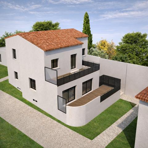 Pennes-Mirabeau (13170) Appartement de type 4 avec terrasse de 16m2 + 2 places de parking