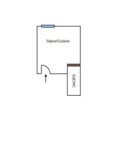 Appartement Studio à vendre  1 pièce - 12,55 m2 PARIS - 75017