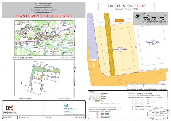 Terrain à vendre 701 m² Saint-Paul-lès-Dax