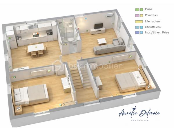 Immeuble mixte de 350 m²