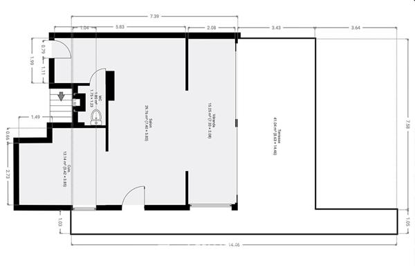 Duplex lumineux avec terrasses plein Sud-Ouest