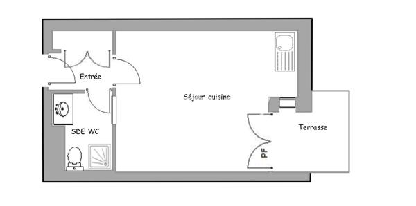 Appartement
         1 pièce
        - 20 m²