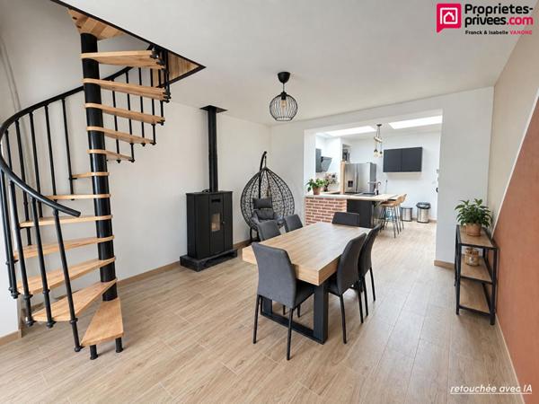Maison rénovcée - 4 chambres - jardin - 100 m2