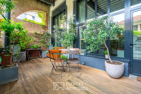 Loft en duplex avec terrasse