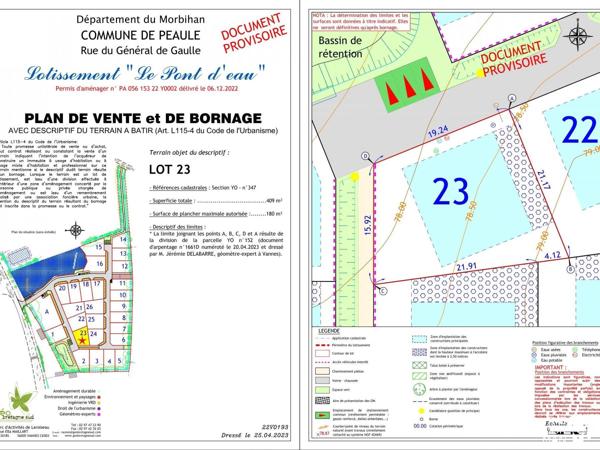 Terrain - Vendu - 409 m² - PEAULE | The Door Man