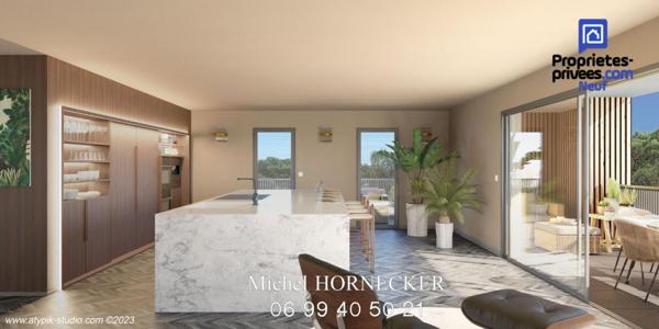 T4 de 82 m² avec terrasse de 19 m²  Sud-Est, proche espace BRASSENS Sète