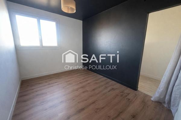 Appartement rénové, 2 chambres, balcon, garage + parking