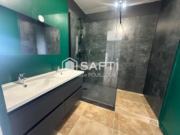 Appartement rénové, 2 chambres, balcon, garage + parking