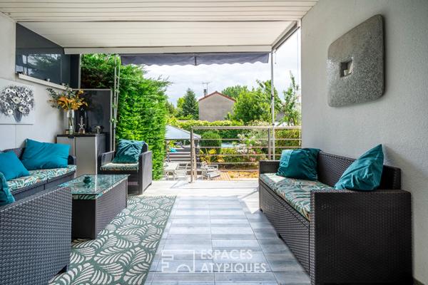 Maison d’architecte avec jardin et piscine