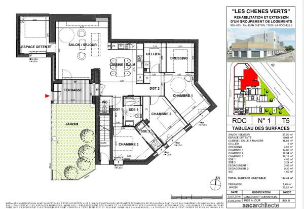 APPARTEMENT T5 REZ DE JARDIN Quartier Port Neuf