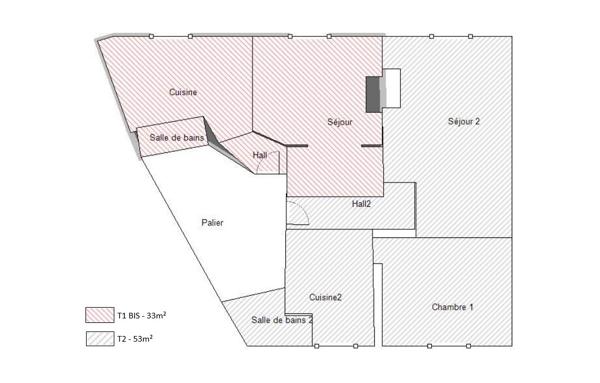 Appartement 1 pièce - 33 m² Exclusivité efficity