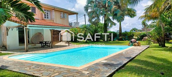 Grande maison familiale + locatif, piscine, carbet
