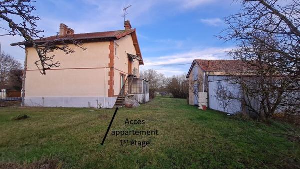 Maison 119m² hab, 2 appart (57 et 62 m²) + dép / 1290m² de terrain