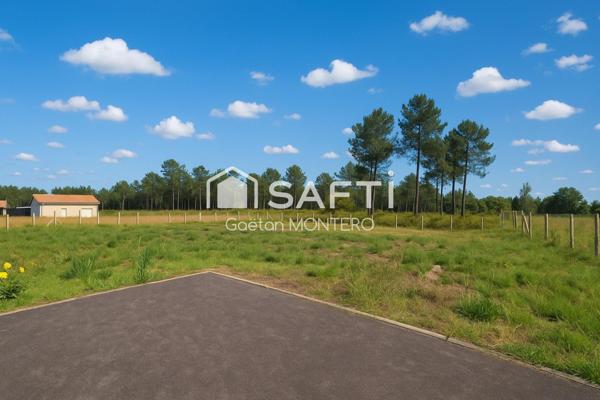 A vendre à Parentis en Born terrain viabilisé à bâtir