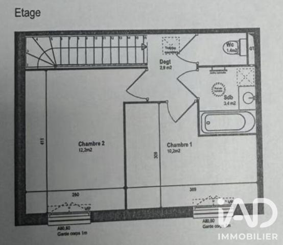 Maison à vendre 3 pièces 61 m² Mormant