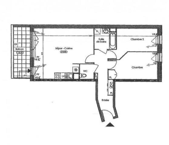 Appartement 3 pièces - 44800 Saint-Herblain