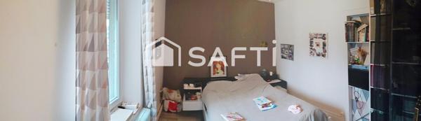 maison  comprenant un beau séjour avec cuisine intégrée ouverte avec accés direct terrasse et jardin comprenant 4 chambres dont 1 petite offrant un grand jardin sur une vue dégagée exposition sud avec  une buanderie cave garage 1 salle de bain et 1 salle avec douche 2 vasques quartier toutes commodités