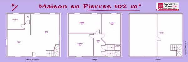 Charmante Maison en Pierres  -  103 m²  -  Espéraza