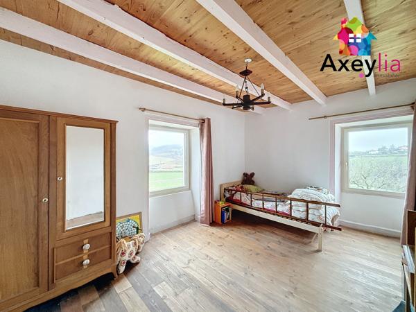 Sevelinges (42460) A VENDRE - PROCHE COURS - MAISON DE CAMPAGNE EN PIERRE AVEC 4 CHAMBRES, TERRAIN AVEC VUE DEGAGEE