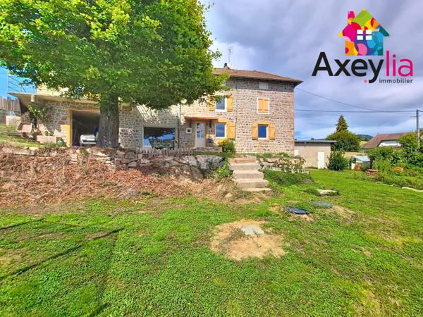 Sevelinges (42460) A VENDRE - PROCHE COURS - MAISON DE CAMPAGNE EN PIERRE AVEC 4 CHAMBRES, TERRAIN AVEC VUE DEGAGEE
