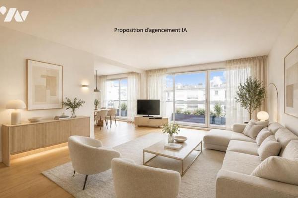 Appartement de 4 pièces avec large balcon plein sud