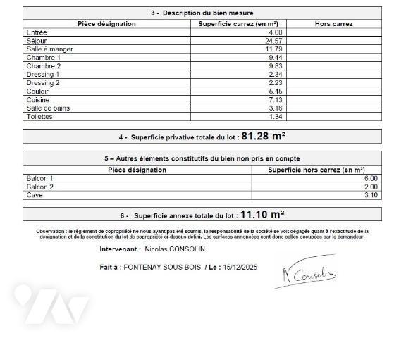 Appartement de 4 pièces avec large balcon plein sud
