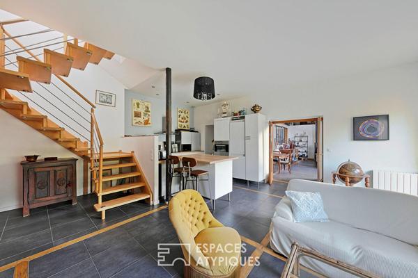 Longère de caractère rénovée avec jardin