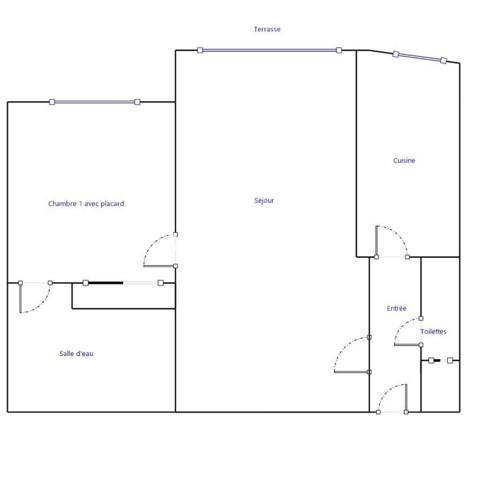Appartement
         2 pièces
        - 47 m² Exclusivité 155 000 € *
