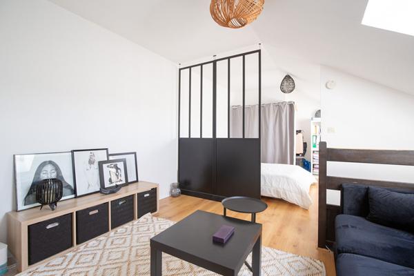 A VENDRE NANTES CITE DES CONGRES TYPE 2 EN DUPLEX AVEC PARKING ET LOCATAIRE EN PLACE