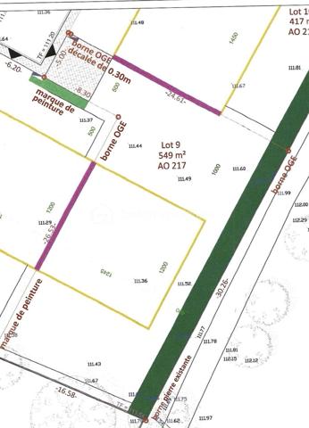 Un terrain viabilisé de 549M2 sur la commune de Neuilly-en-Thelle. Dans un lotissement dénommé La Ferme de Marcel.